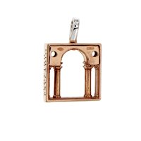 Anhänger Loving Palladio  3D in Rosègold Diamante 0.02 Ct 09R SERLIANA - 09R SERLIANA